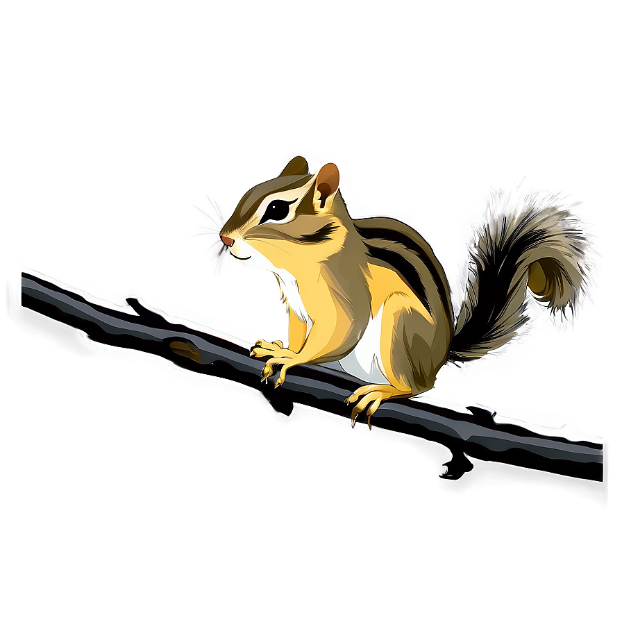 Chipmunk On Tree Branch Png 06242024