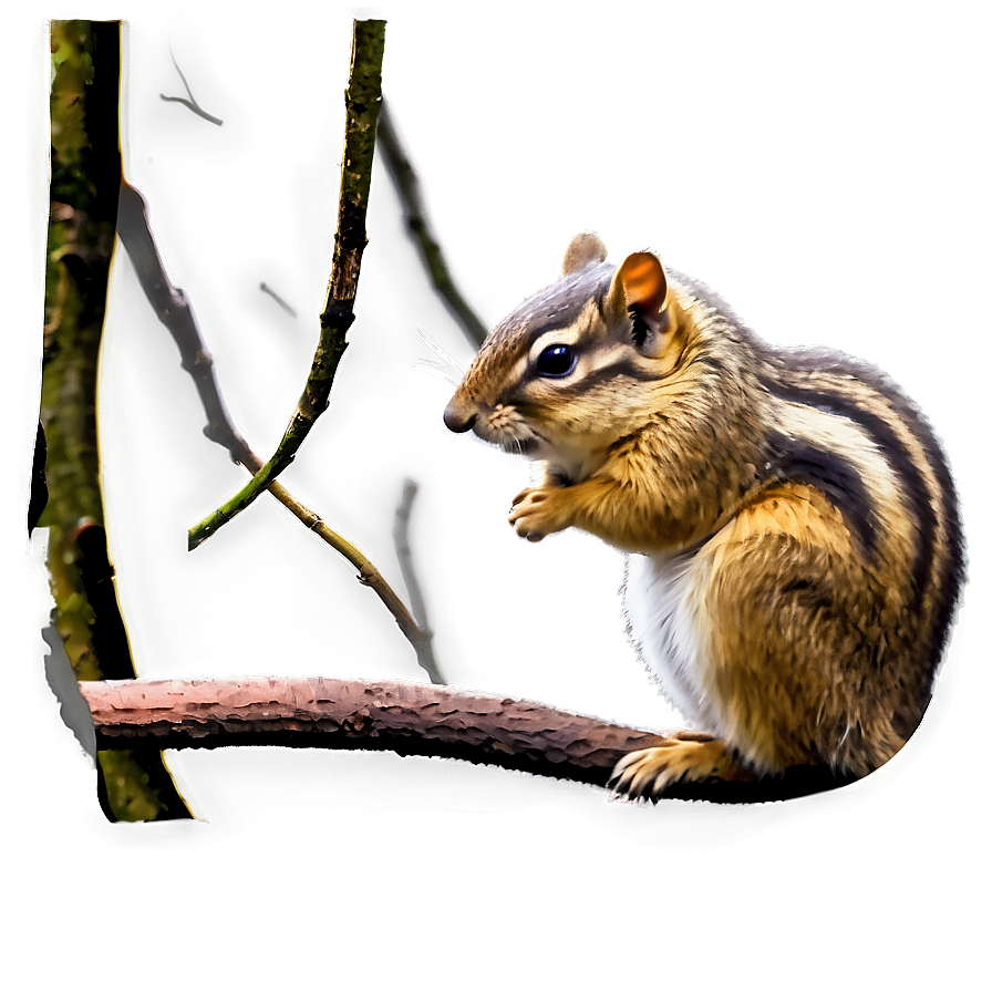 Chipmunk With Forest Background Png Vuf