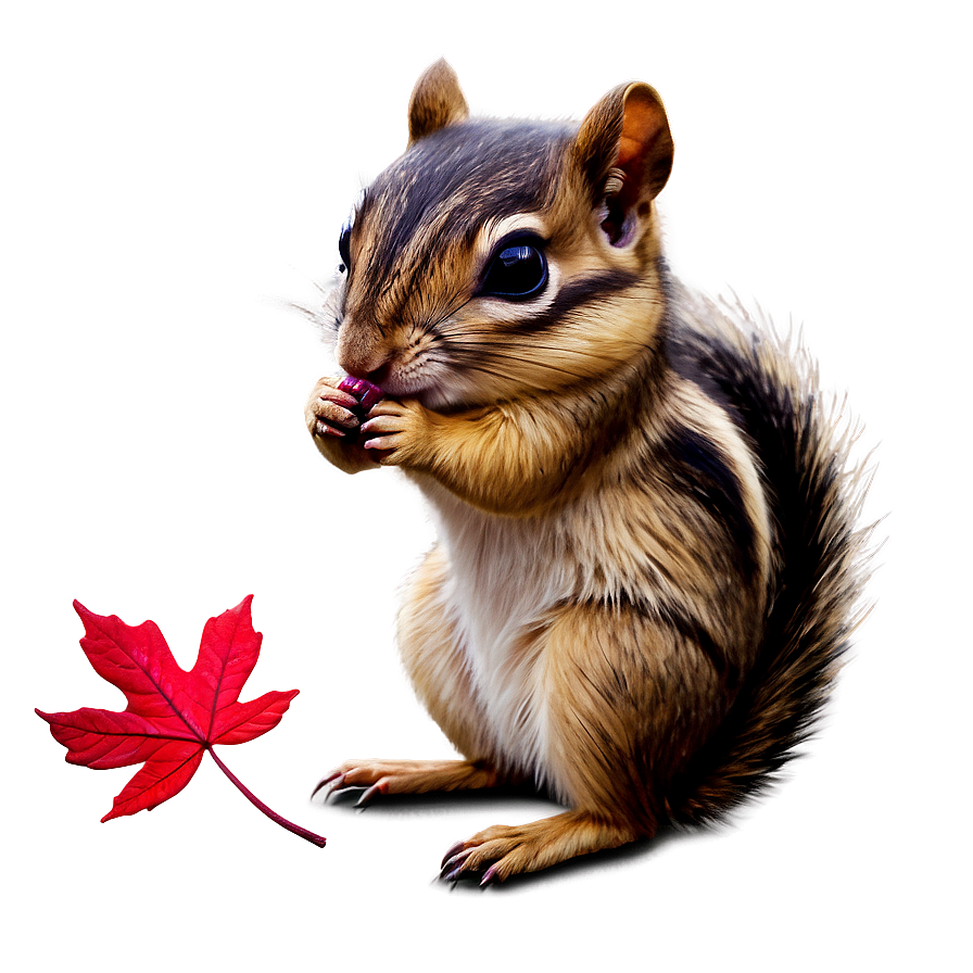 Chipmunk With Leaves Png 73