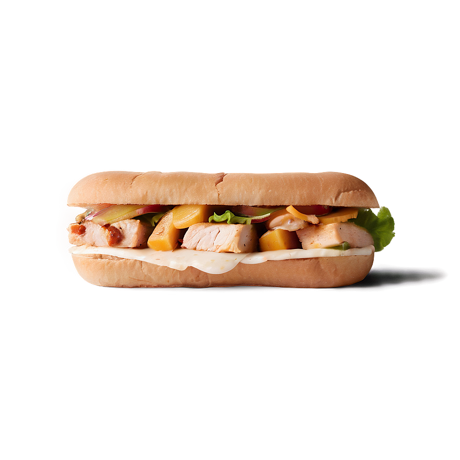 Chipotle Peach Chicken Sandwich Png 06132024