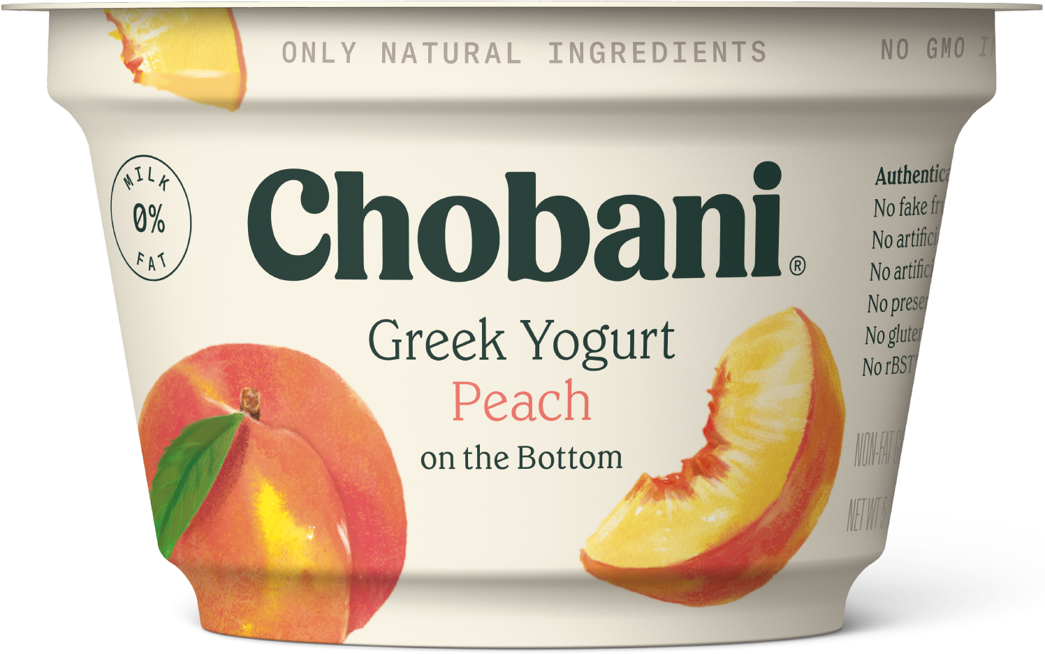 Chobani Greek Yogurt Peach Flavor