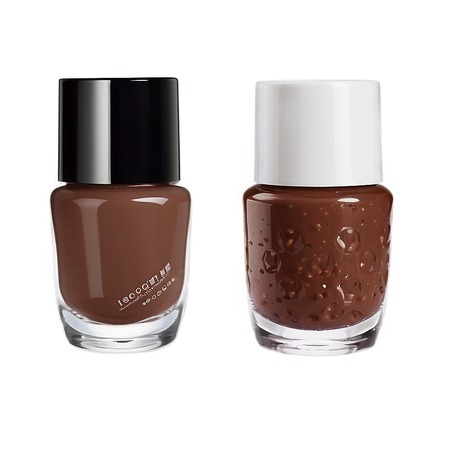 Chocolate Brown Nail Polish Bottle Png Qcl20