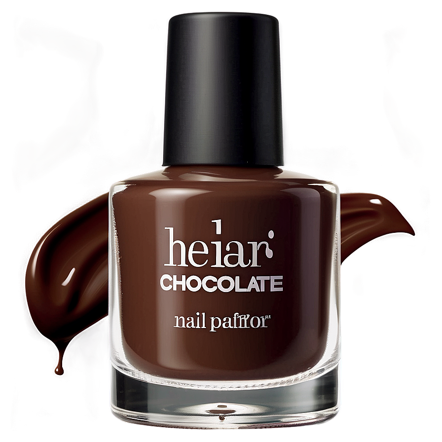 Chocolate Brown Nail Polish Bottle Png Udo