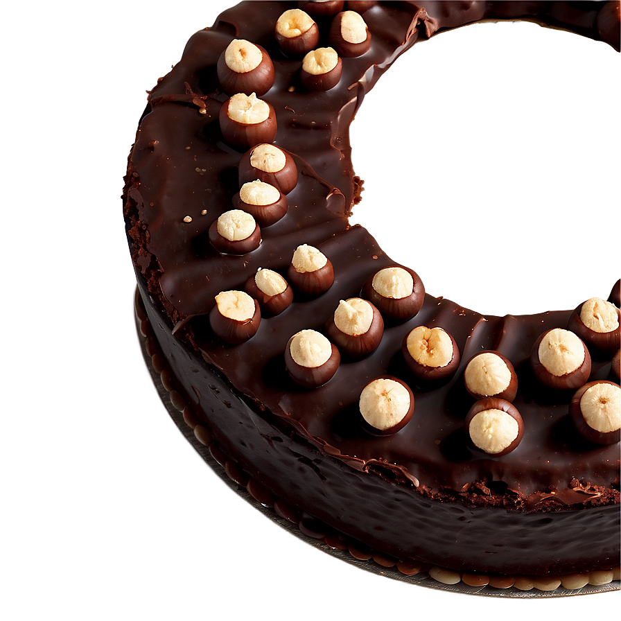 Chocolate Cake With Hazelnuts Png Ail