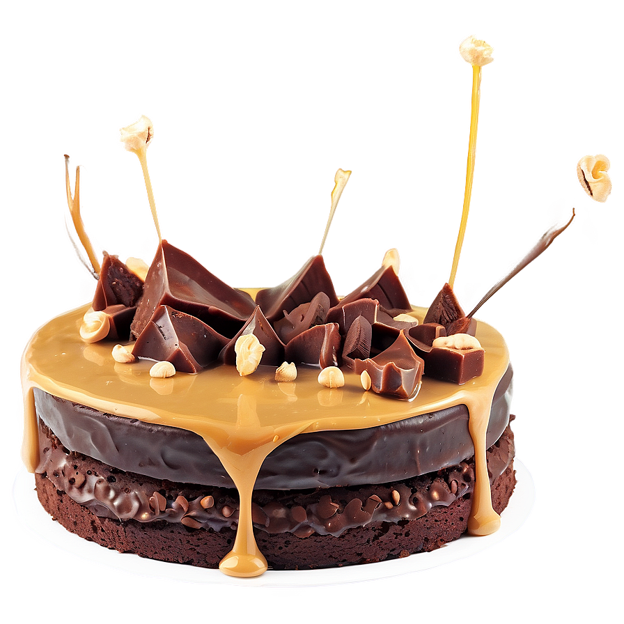 Chocolate Cake With Peanut Butter Png Guj