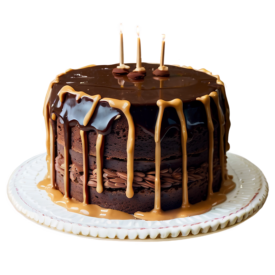 Chocolate Cake With Peanut Butter Png Lef