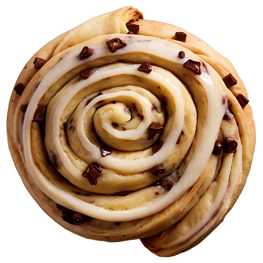 Chocolate Chip Cinnamon Roll Twist Png Kyq28