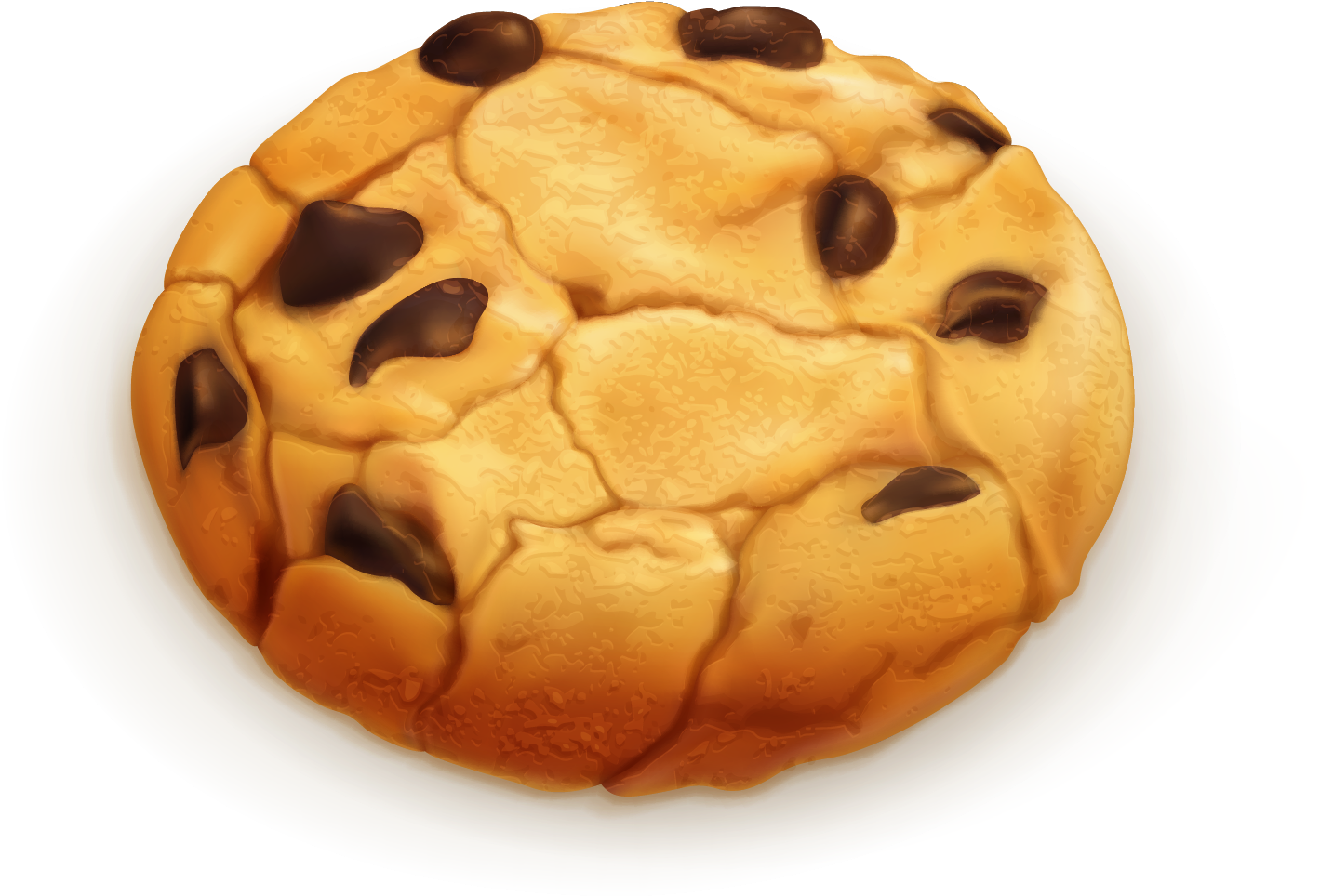 Chocolate Chip Cookie On Plate