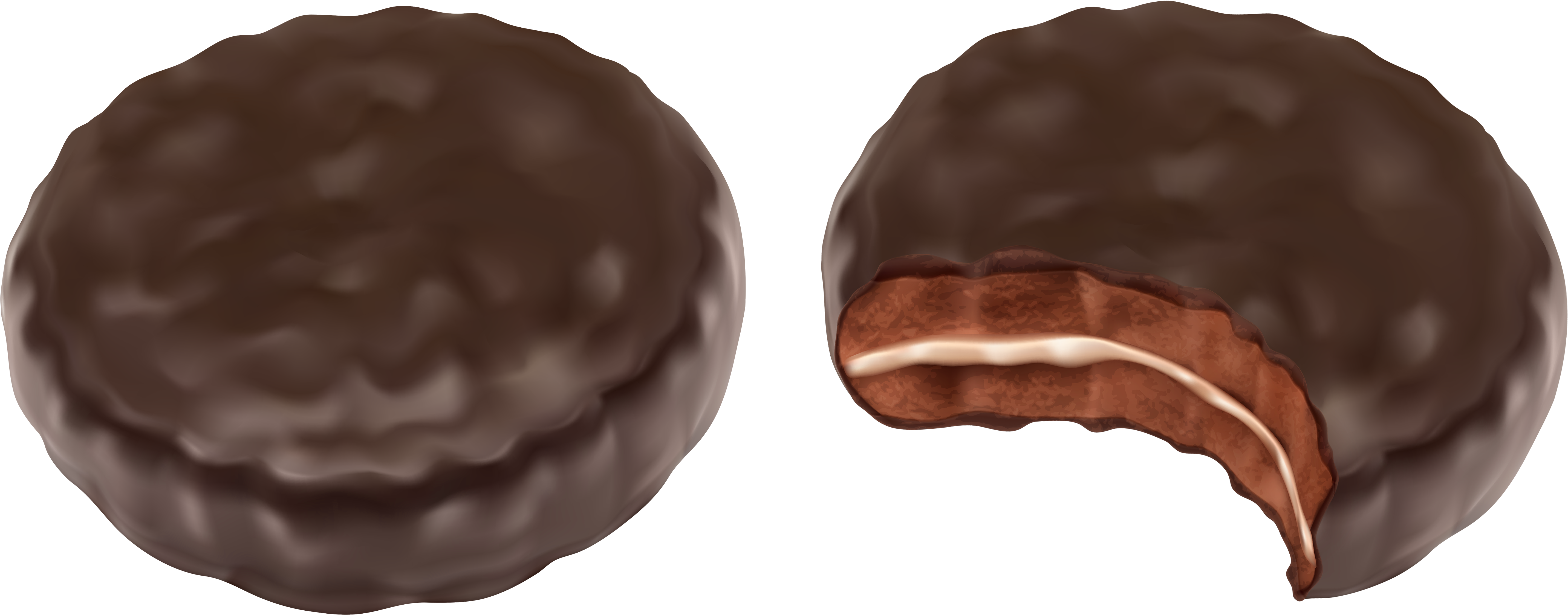 Chocolate Covered Cream Filled Biscuit