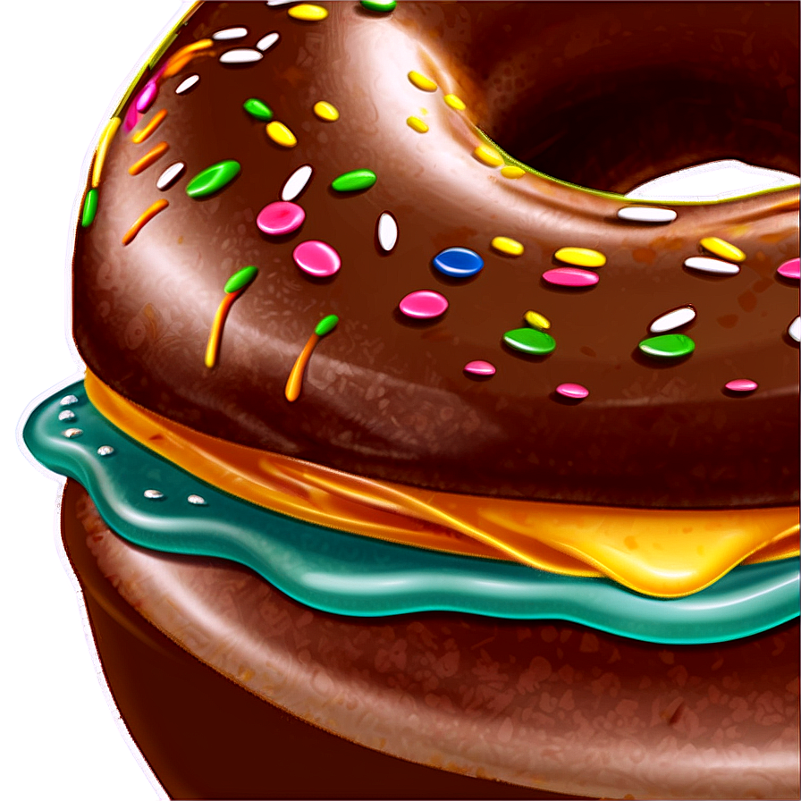 Chocolate Doughnut Png 06122024