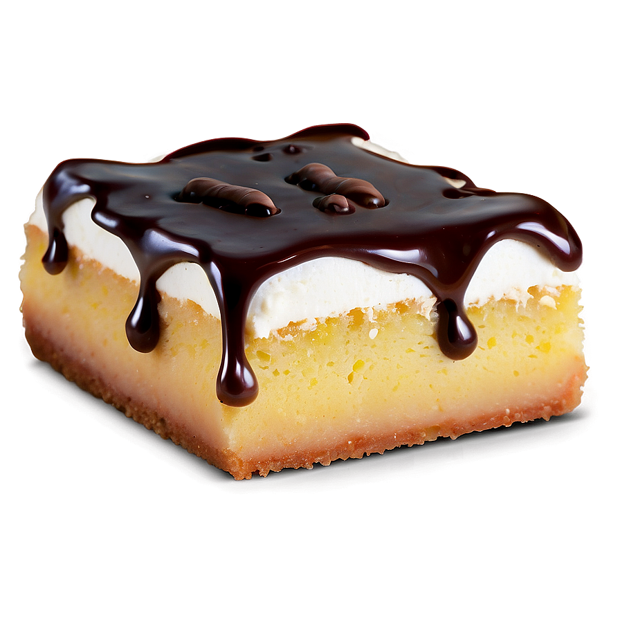 Chocolate Drizzled Twinkie Slice