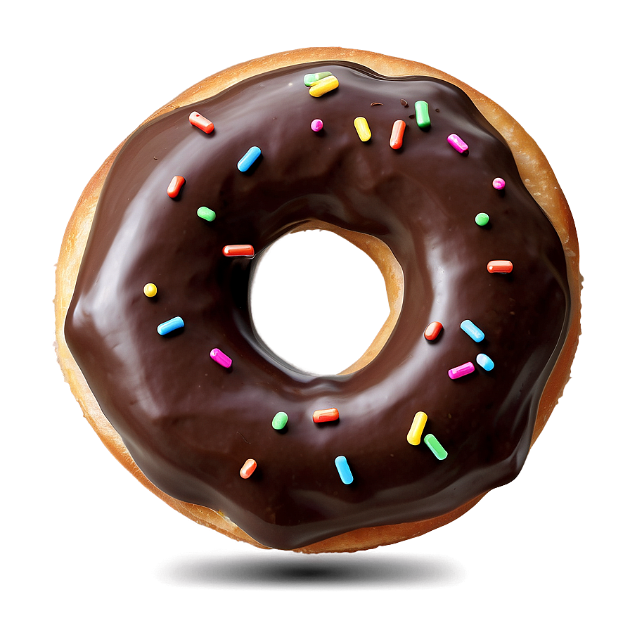 Chocolate Frosted Donut Png 42