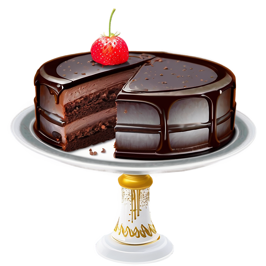 Chocolate Ganache Cake Png Dyg