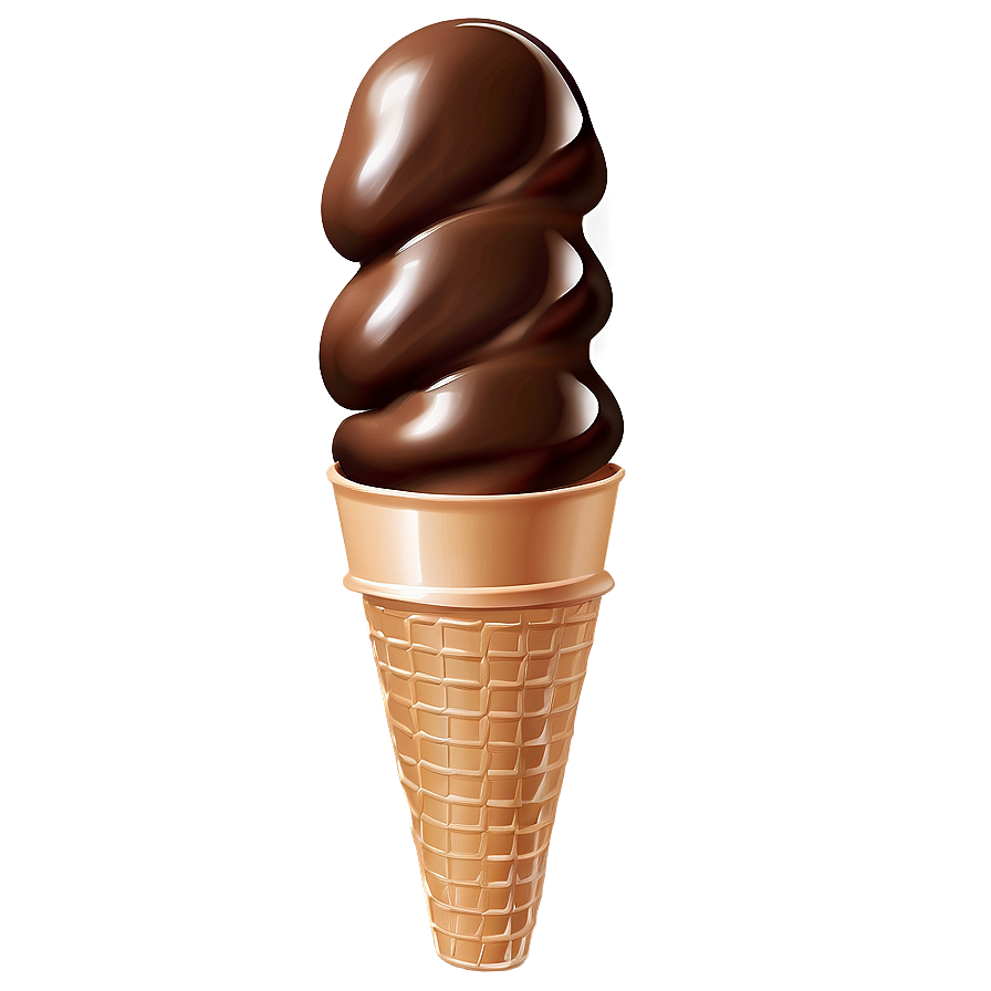 Chocolate Ice Cream Cone Png Mff