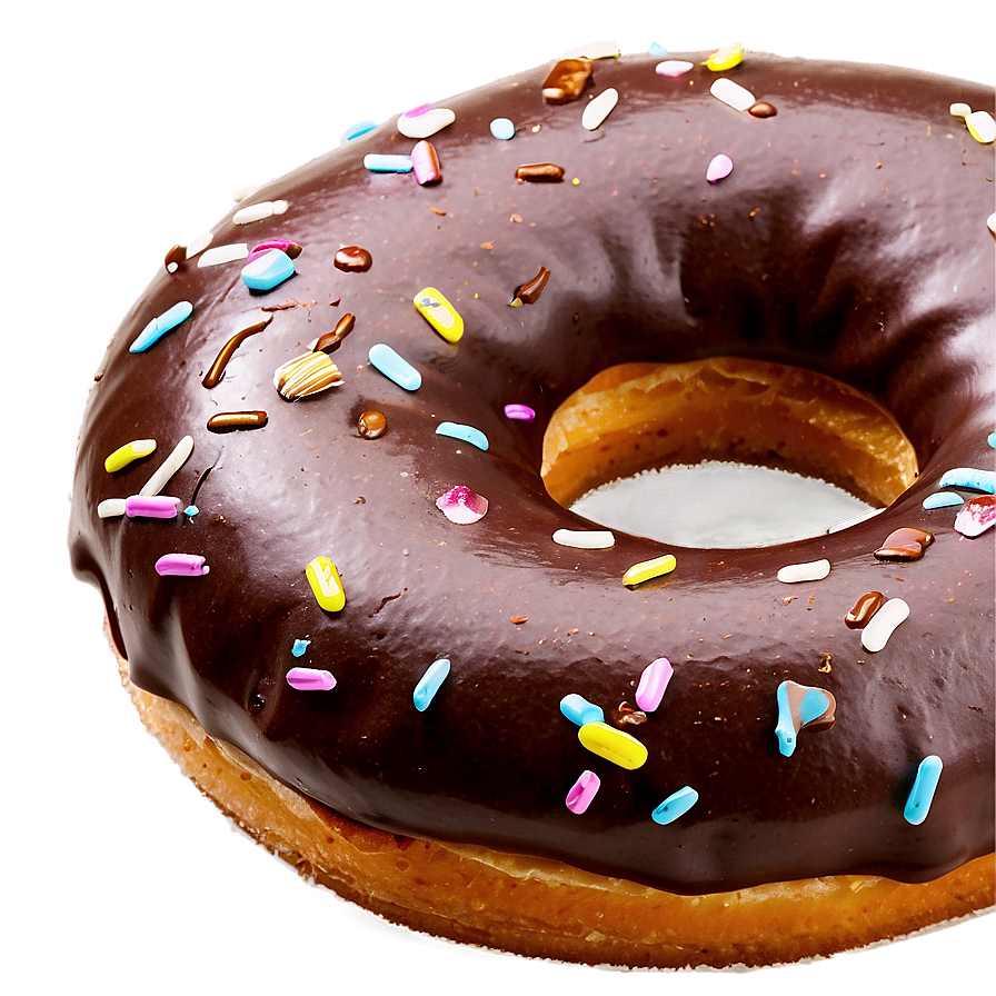 Chocolate Iced Doughnut Png Kti53