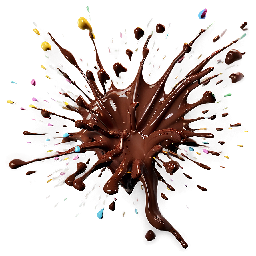 Chocolate Splash Explosion Png 9