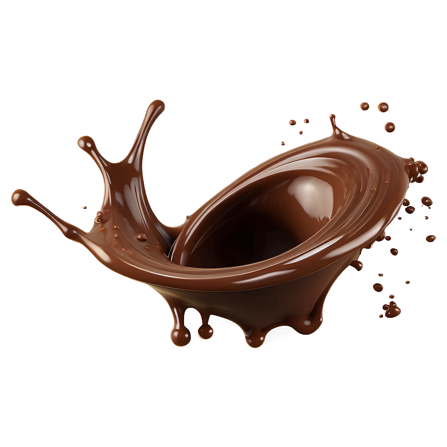 Chocolate Splash Swirl Png 69