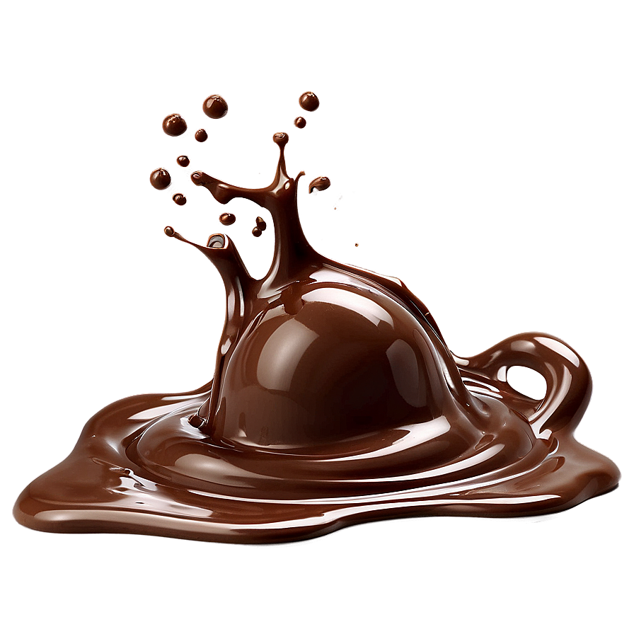 Chocolate Splash With Bubbles Png Dle