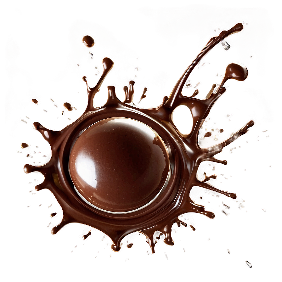 Chocolate Splash With Bubbles Png Mvu61