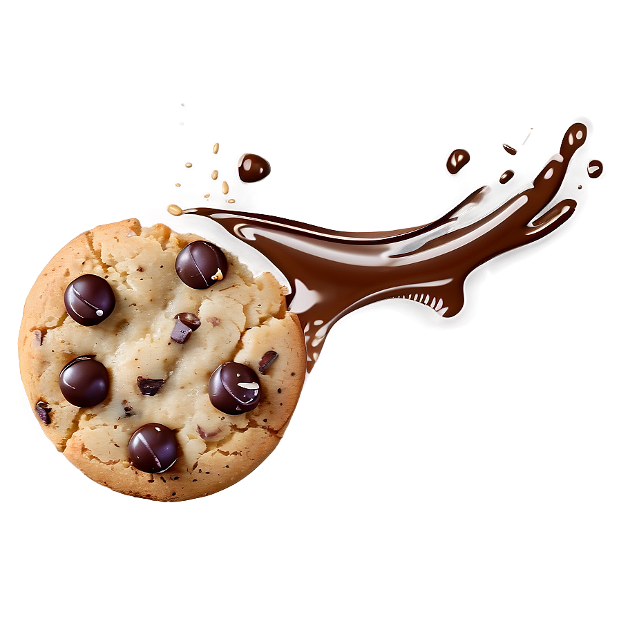 Chocolate Splash With Cookies Png Hgf47