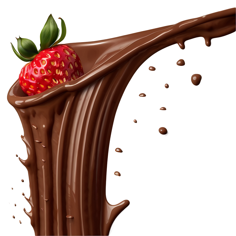 Chocolate Splash With Strawberries Png 5