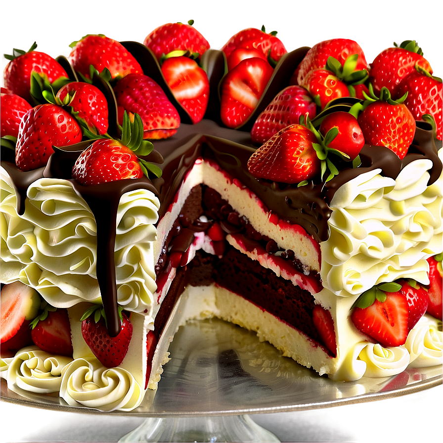 Chocolate Strawberry Cake Png 06212024