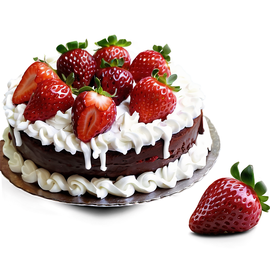 Chocolate Strawberry Cake Png Rwa