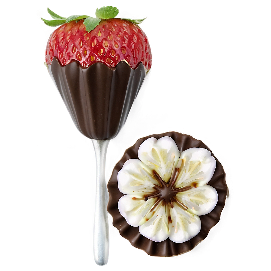 Chocolate Strawberry Garnish Png 29