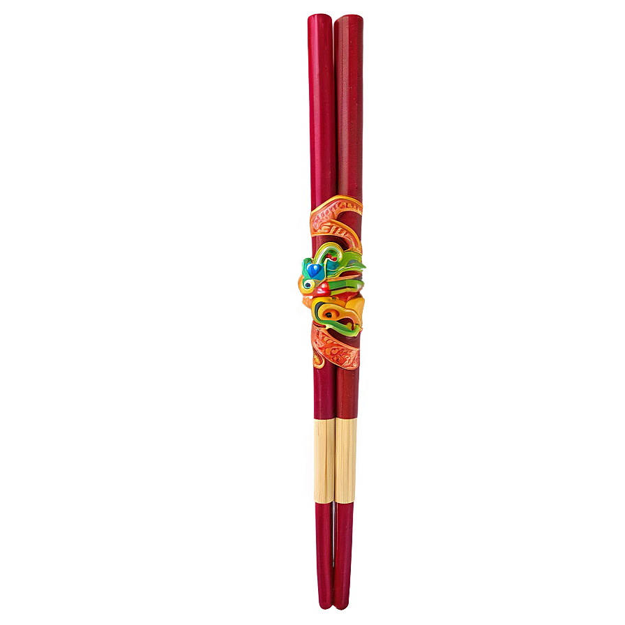 Chopstick With Dragon Motif Png 06212024