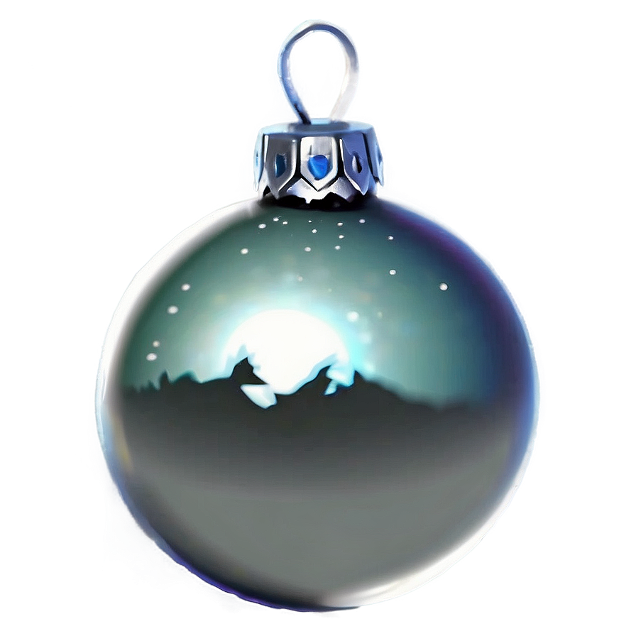 Christmas Bauble Silhouette Png Pij59