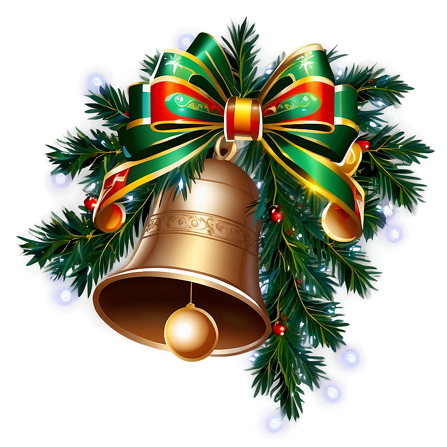 Christmas Bell With Angel Png Ehk20