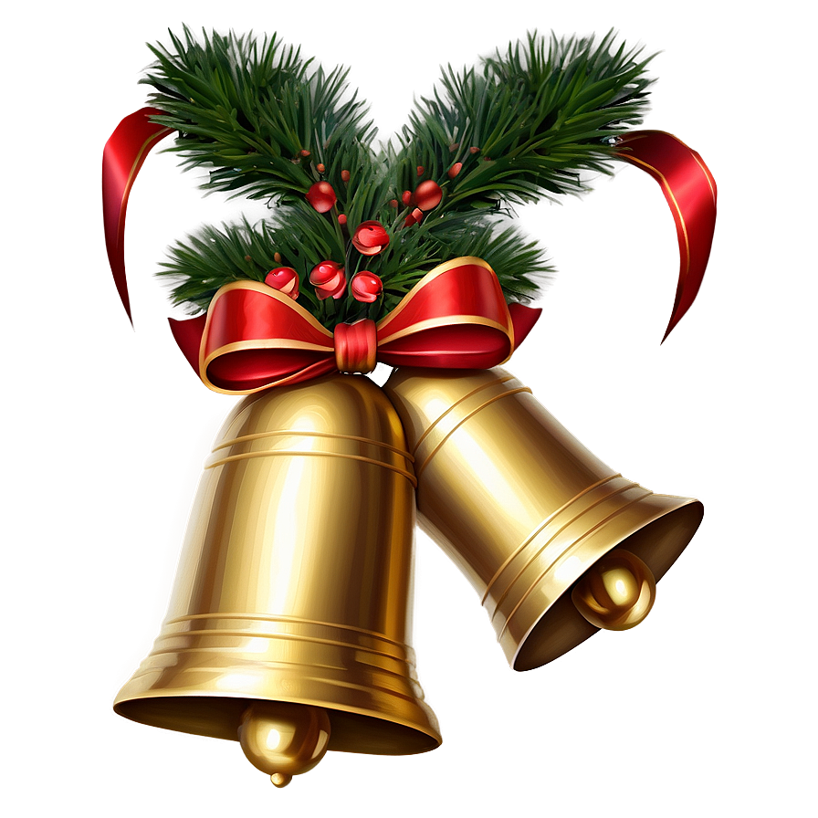 Christmas Bells And Garland Png Syr9