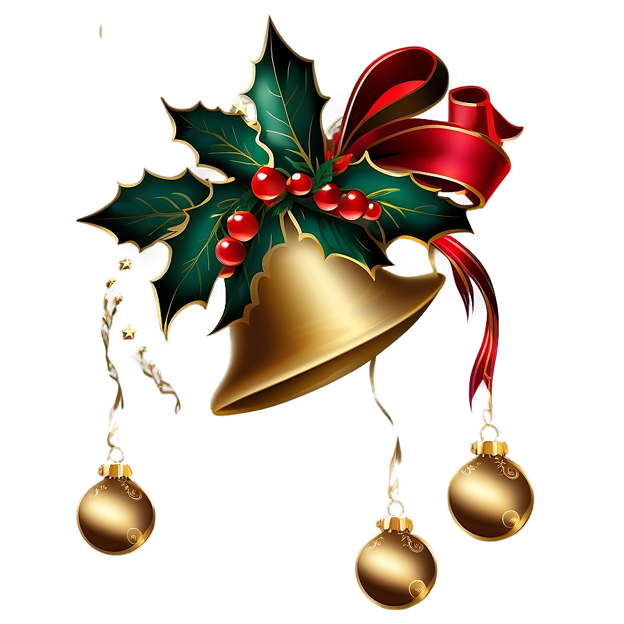 Christmas Bells And Ornaments Png Ofy29