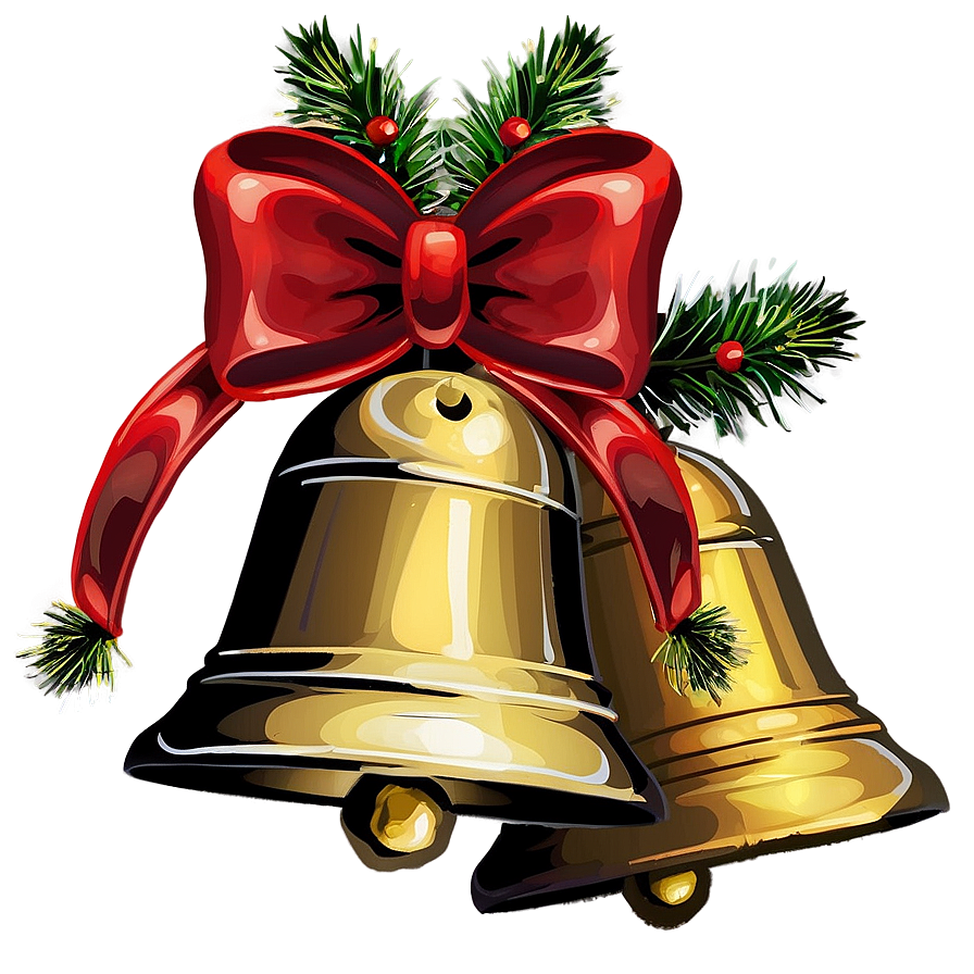 Christmas Bells With Bow Png 06122024