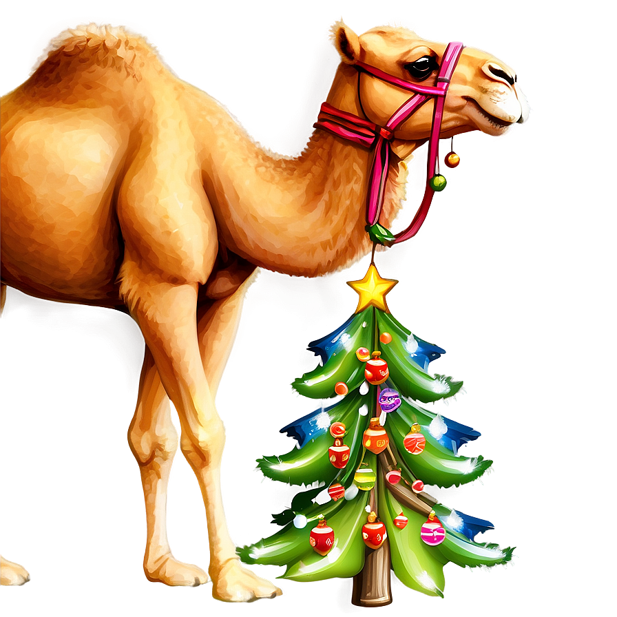 Christmas Camel Png 05212024