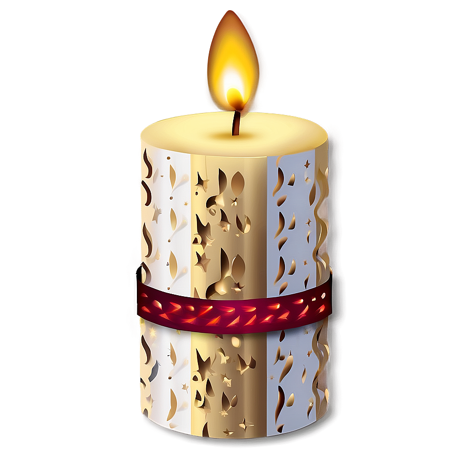 Christmas Candle Design Png 06292024