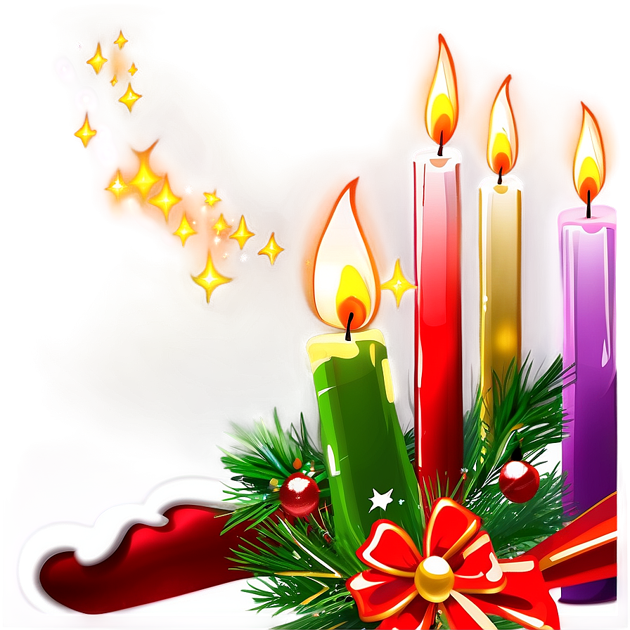 Christmas Candle Design Png 06292024