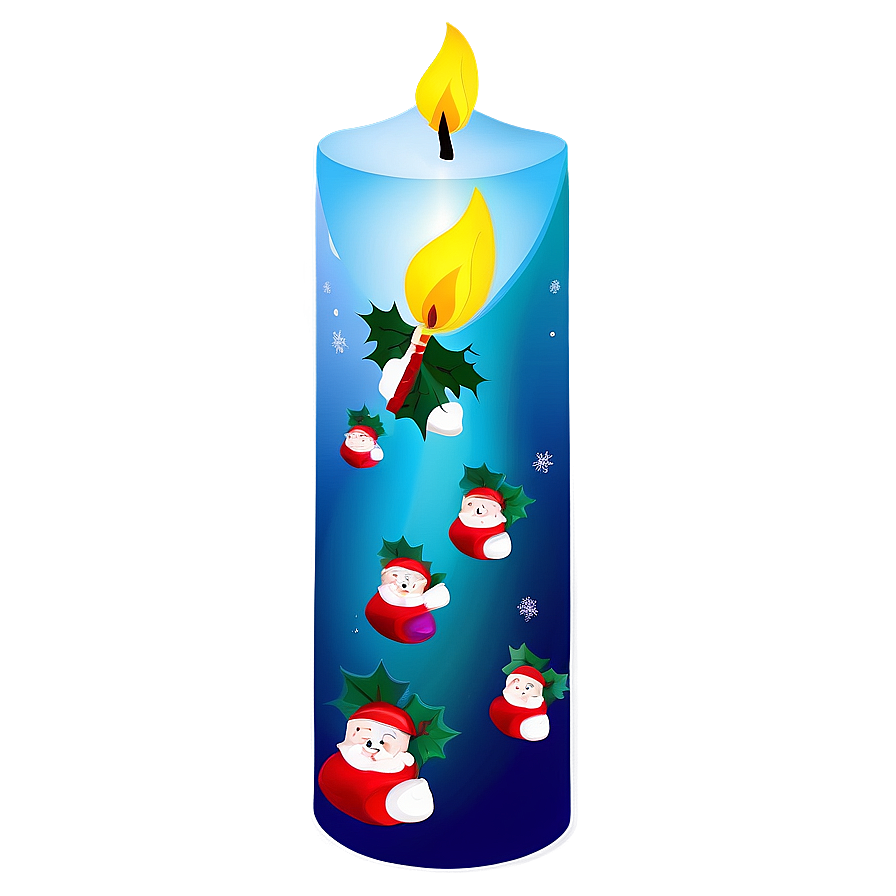 Christmas Candle Design Png 51