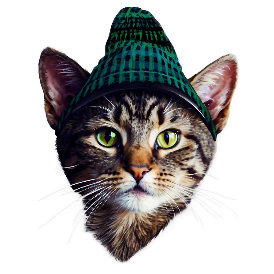 Christmas Cat With Hat Vector Png 39