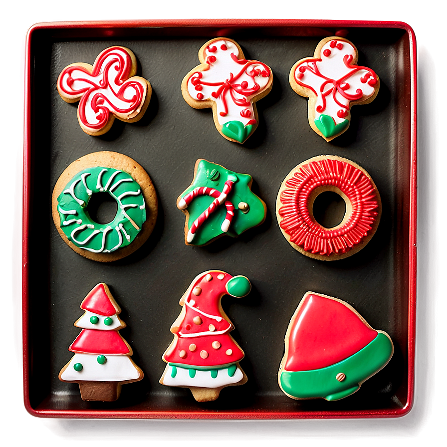 Christmas Cookie Platter Arrangement Png 9