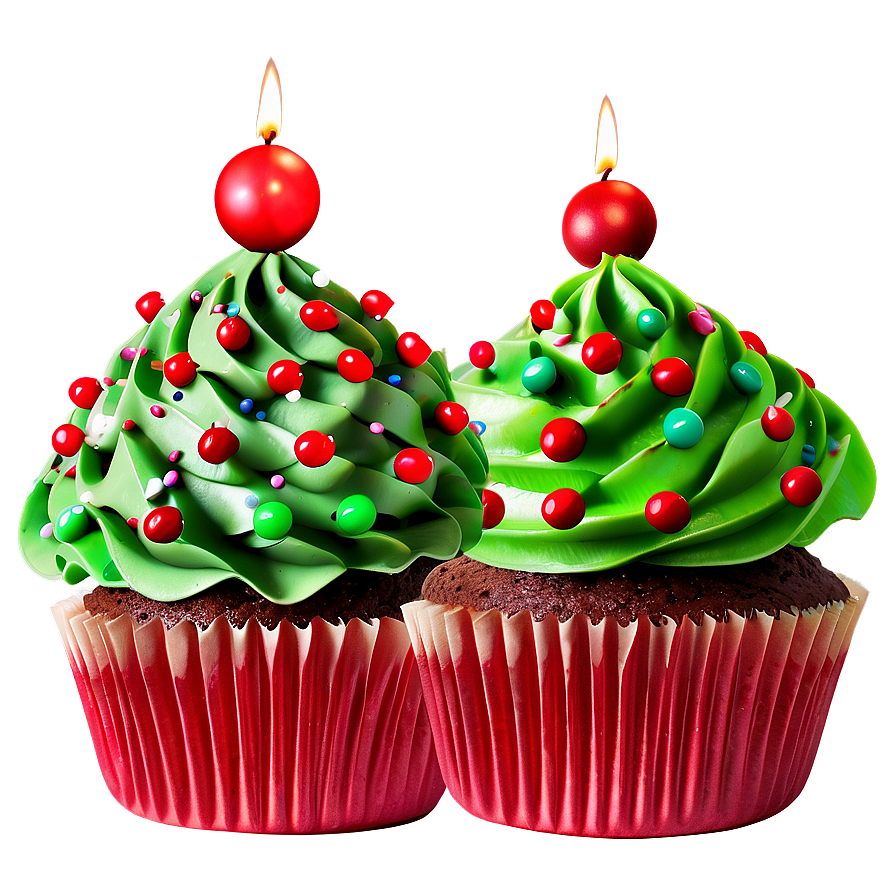 Christmas Cupcakes Png 06112024