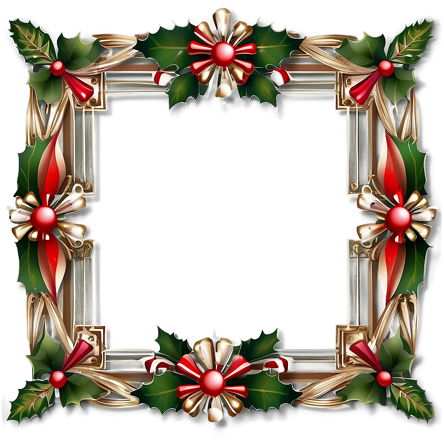 Christmas Decorative Frame Png 8