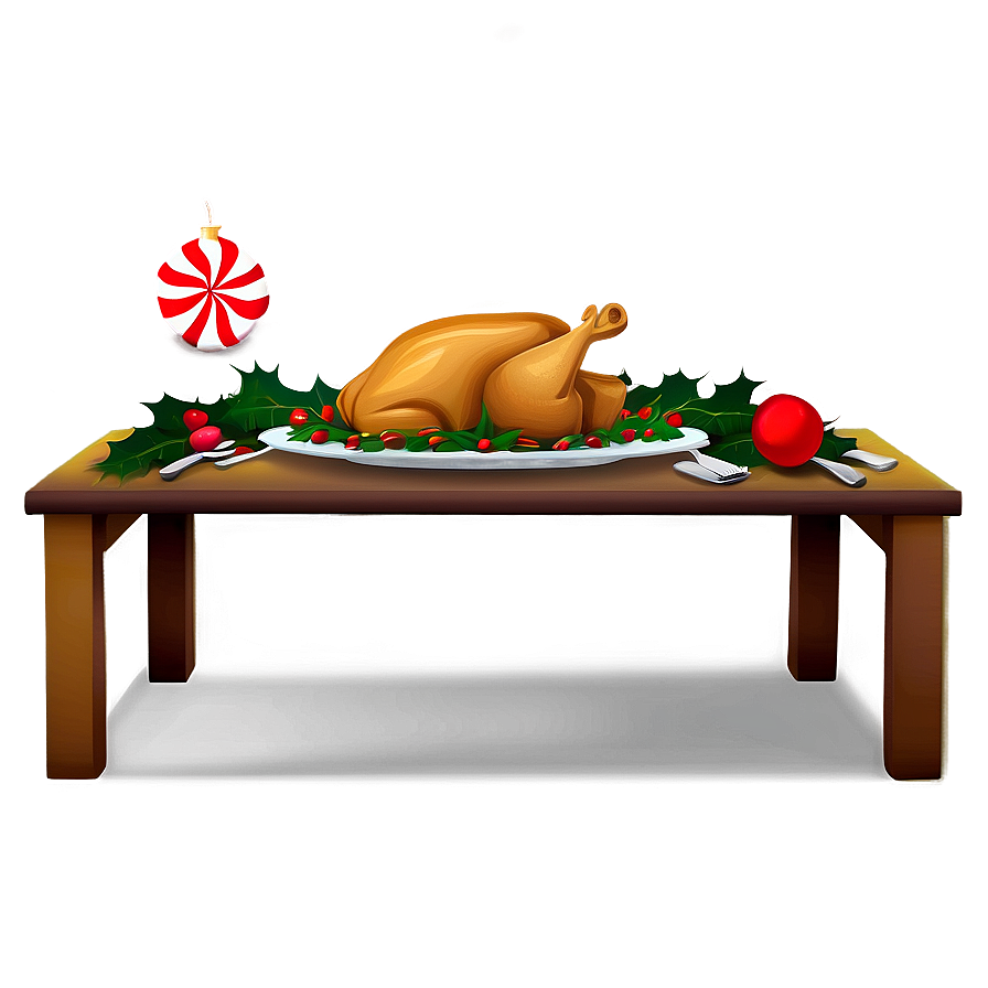 Christmas Dinner Table Png Dac