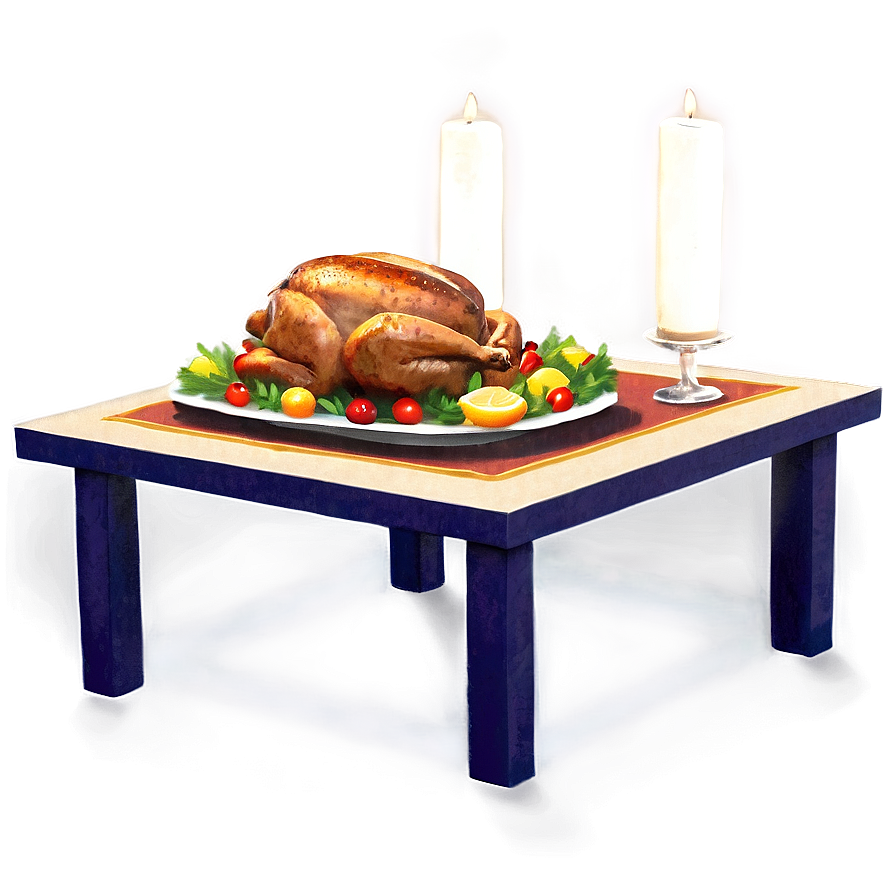 Christmas Dinner Table Png Phe74