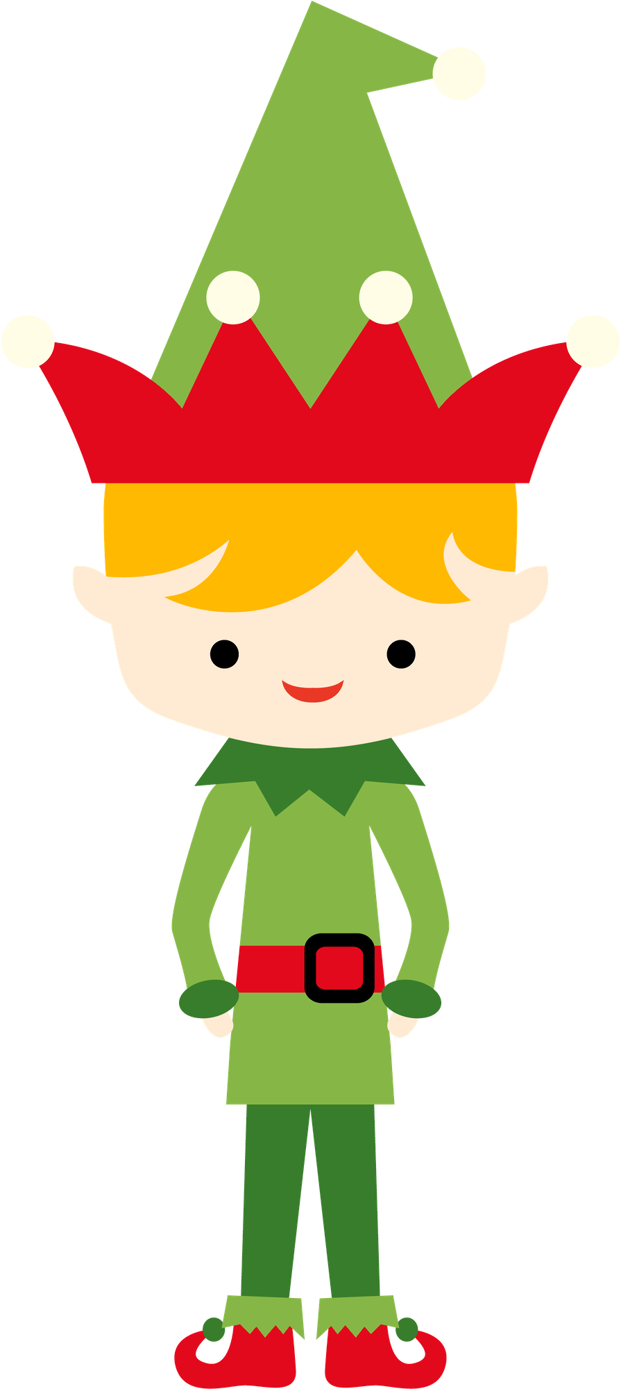 Christmas Elf Cartoon Character