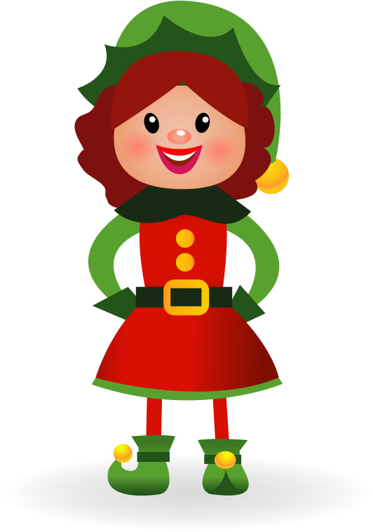 Christmas Elf Cartoon Character