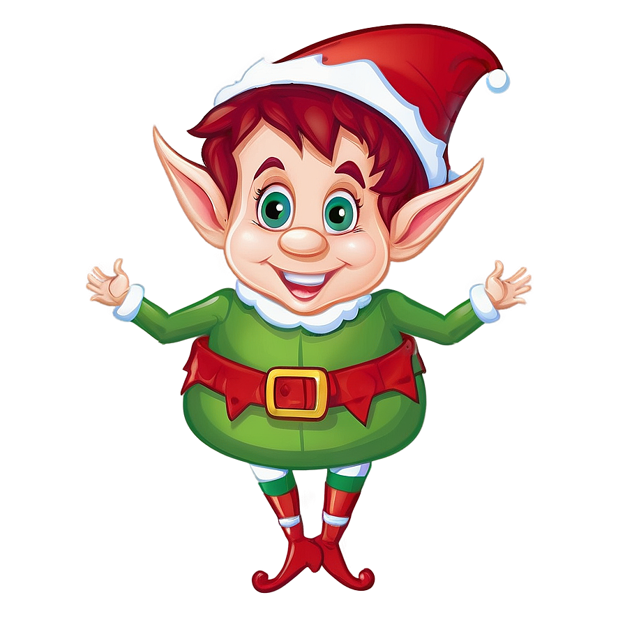 Christmas Elf Cartoon Png 06292024