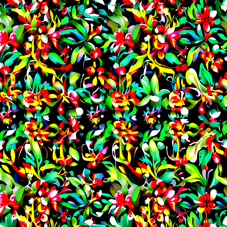 Christmas Floral Pattern Png Bxl56