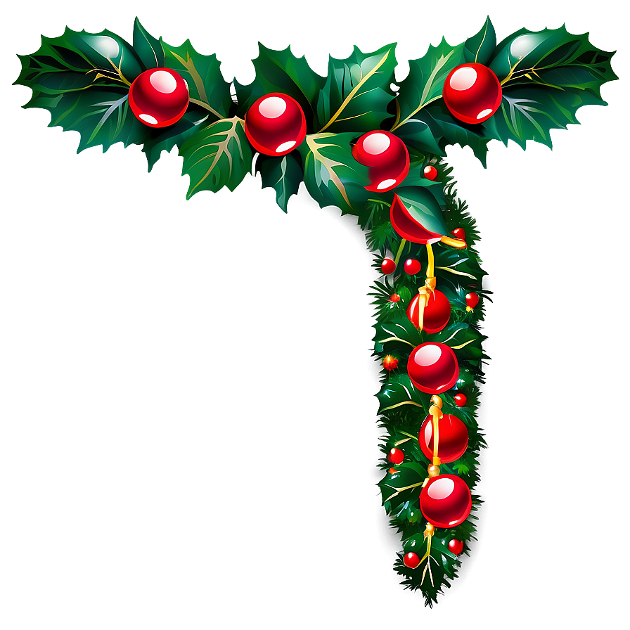 Christmas Garland Decoration Png 5