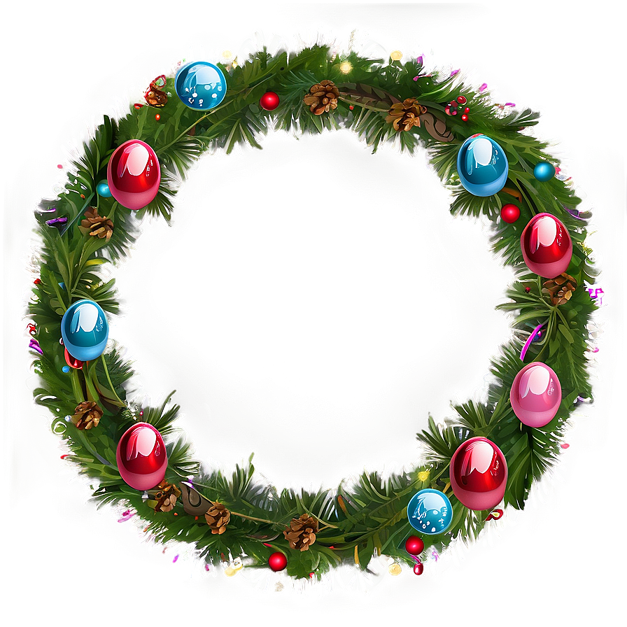 Christmas Garland Frame Png 6